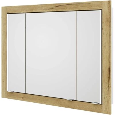 Steinkamp Value Ingebouwde spiegelkast - 90cm - 3 deuren - LED-verlichting Steinkamp Value Ingebouwde spiegelkast - 90cm - 3 deuren - LED-verlichting