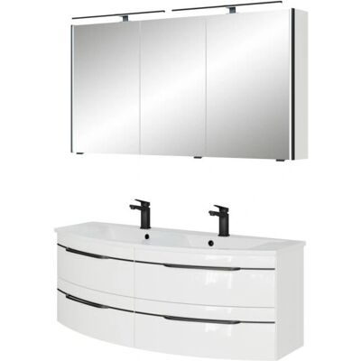 Pelipal Doppelwaschtisch Mineralmarmor Badmöbel-Set Pelipal Doppelwaschtisch Mineralmarmor Badmöbel-Set