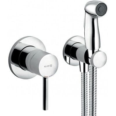 Set Bidet Igienico KLUDI Bozz - Montaggio a Parete, Cromato Set Bidet Igienico KLUDI Bozz - Montaggio a Parete, Cromato