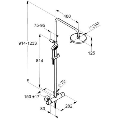 Kludi Logo Thermostat-Duscht System - Dusch Typ Kludi Logo Thermostat-Duscht System - Dusch Typ