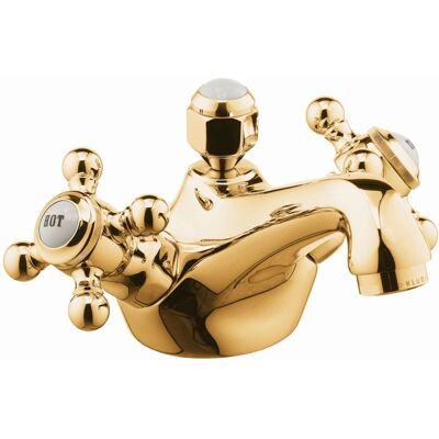 Miscelatore Lavabo Kludi 1926 Oro con Scarico Miscelatore Lavabo Kludi 1926 Oro con Scarico