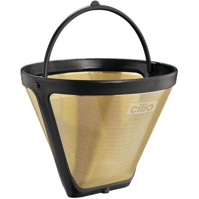 Cilio GoldFilter - Filtro de café - Reutilizable, con oro de 24 quilates Cilio GoldFilter - Filtro de café - Reutilizable, con oro de 24 quilates