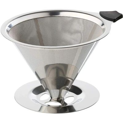 Cilio Dauerfilter mit Standfuß, Edelstahl - Silber Cilio Dauerfilter mit Standfuß, Edelstahl - Silber