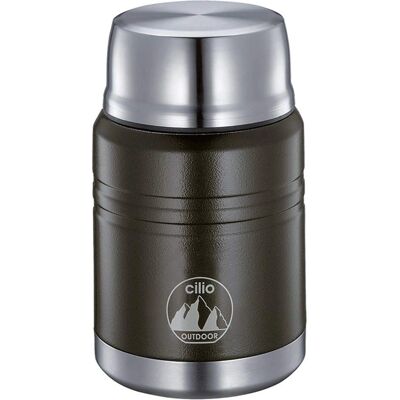Cilio Stainless Steel Lunch Box - Double Wall Insulated Food Container - 0.5L Cilio Stainless Steel Lunch Box - Double Wall Insulated Food Container - 0.5L