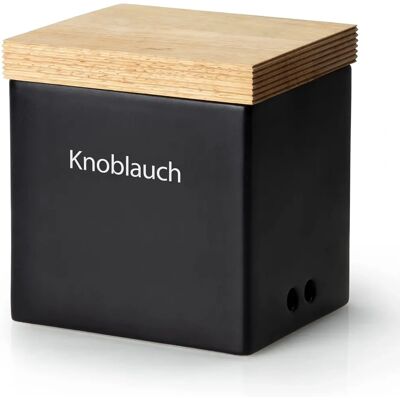 Continenta Keramik Vorratsdose - Luftdicht, Holzdeckel, 14x12x15.5cm Continenta Keramik Vorratsdose - Luftdicht, Holzdeckel, 14x12x15.5cm