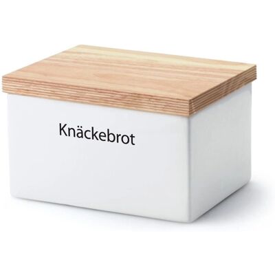 Continenta Brotkasten mit Holzdeckel - 17,5x13,5x11cm Aufbewahrungsbox Continenta Brotkasten mit Holzdeckel - 17,5x13,5x11cm Aufbewahrungsbox