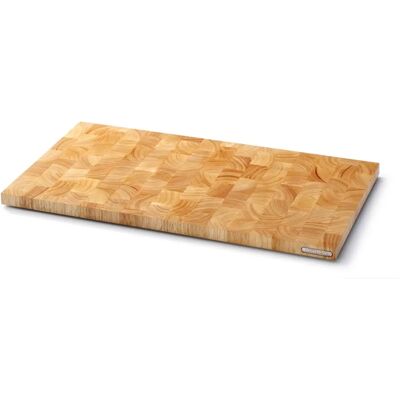 Continenta Gummibaum Schneidebrett - Handarbeit, 54x29cm, Natur Continenta Gummibaum Schneidebrett - Handarbeit, 54x29cm, Natur