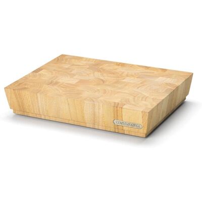 Continenta Robustes Gummibaum Schneidebrett - 40x30x7,5cm Continenta Robustes Gummibaum Schneidebrett - 40x30x7,5cm