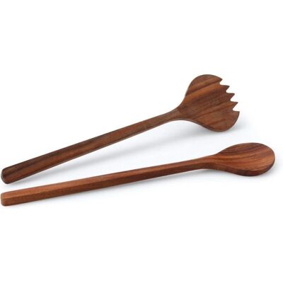 Continenta Akazien Salatbesteck Set - 36cm Elegante Holzutensilien Continenta Akazien Salatbesteck Set - 36cm Elegante Holzutensilien