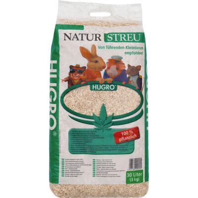 HUGRO Litière pour Petits Animaux - 30 L Pellets de Chanvre - 3 kg HUGRO Litière pour Petits Animaux - 30 L Pellets de Chanvre - 3 kg