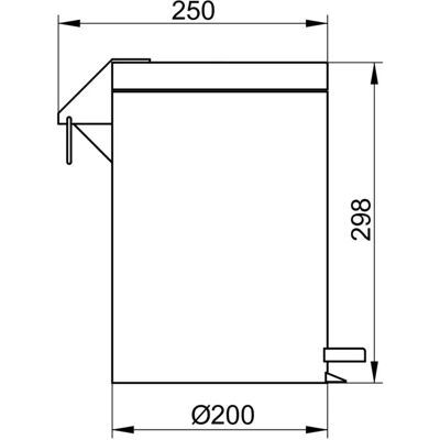 Keuco Modell 04988070000 Edelstahl Mülleimer - 5L Keuco Modell 04988070000 Edelstahl Mülleimer - 5L