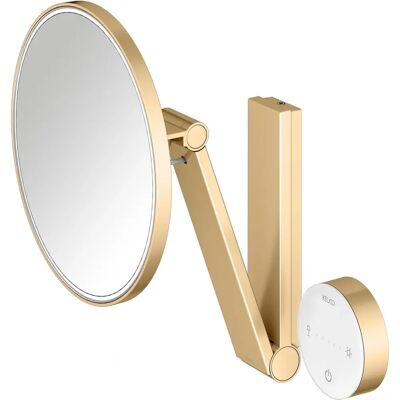 KEUCO iLook_move Kosmetikspiegel - 5-fache Vergrößerung - Messing gebürstet - rund - LED-Beleuchtung KEUCO iLook_move Kosmetikspiegel - 5-fache Vergrößerung - Messing gebürstet - rund - LED-Beleuchtung