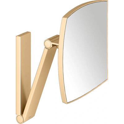 Miroir cosmétique Keuco or brossé mural 5x - Miroir de maquillage - Publicité Miroir cosmétique Keuco or brossé mural 5x - Miroir de maquillage - Publicité