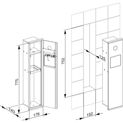 Keuco Modul WC 2 Plan Integral - Toilette Modul Keuco Modul WC 2 Plan Integral - Toilette Modul