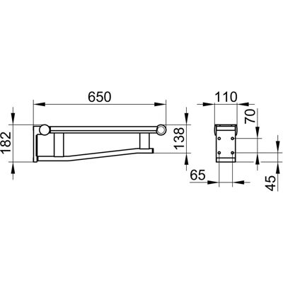 KEUCO GmbH & Co. KG Keuco Modelo 34902 Asa de soporte - Montaje en pared KEUCO GmbH & Co. KG Keuco Modelo 34902 Asa de soporte - Montaje en pared