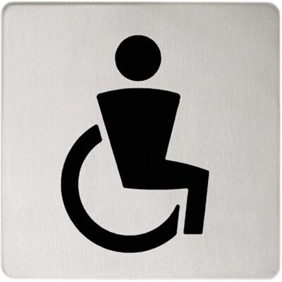 KEUCO Keuco Gmbh&co.kg - Behinderten-WC Türschild - Chrom KEUCO Keuco Gmbh&co.kg - Behinderten-WC Türschild - Chrom
