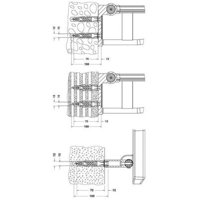 Kit de fixation Keuco - 2 vis à tête fraisée 10x80 V2A & Chevilles universelles - Fixing Kit - Publicité Kit de fixation Keuco - 2 vis à tête fraisée 10x80 V2A & Chevilles universelles - Fixing Kit - Publicité