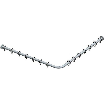 Keuco Modelo 14939011000 Conjunto de barra de cortina de ducha cuadrada - Cromo Keuco Modelo 14939011000 Conjunto de barra de cortina de ducha cuadrada - Cromo