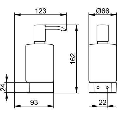 Keuco Modelo 14953019000 - Dispensador de jabón Cristal Cromo Keuco Modelo 14953019000 - Dispensador de jabón Cristal Cromo