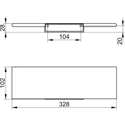 Keuco - HERA Duschablage 32,8 cm - Aluminium - Schrauben oder Kleben - Shower shelf Keuco - HERA Duschablage 32,8 cm - Aluminium - Schrauben oder Kleben - Shower shelf