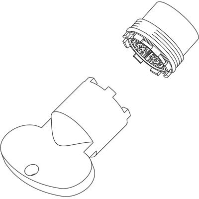 Keuco Modell 50100 - Gelb Armatur Ersatzteil für 51609 Keuco Modell 50100 - Gelb Armatur Ersatzteil für 51609
