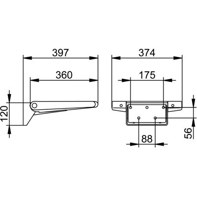Keuco Klappsitz - Weiß - 370 mm Keuco Klappsitz - Weiß - 370 mm