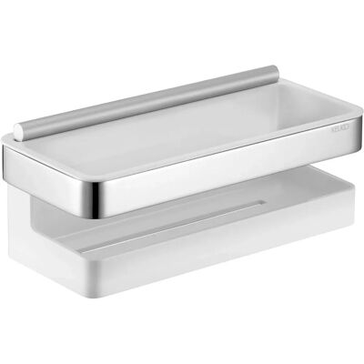 Cestino doccia Keuco Moll - Inserto in plastica rimovibile - Bianco Cestino doccia Keuco Moll - Inserto in plastica rimovibile - Bianco