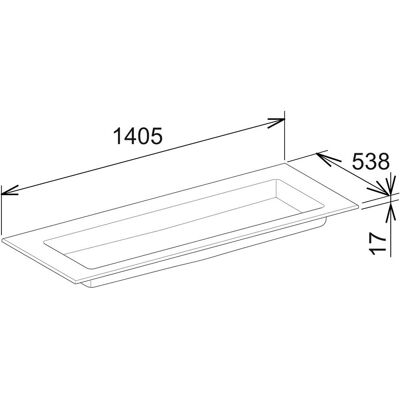 Lavabo de cerámica Keuco Royal 60 - Sin agujero para grifo, Blanco Lavabo de cerámica Keuco Royal 60 - Sin agujero para grifo, Blanco