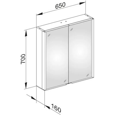 MOBILE BAGNO KEUCO ROYAL MATCH - Specchio con LED, 2 Ripiani in Vetro, Montaggio a Parete MOBILE BAGNO KEUCO ROYAL MATCH - Specchio con LED, 2 Ripiani in Vetro, Montaggio a Parete