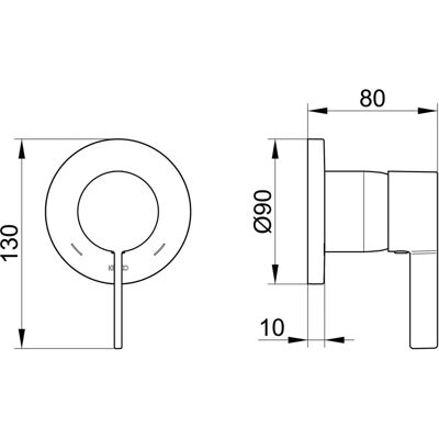 Set Rubinetti Keuco IXMO - Rotondo, Regolabile, Montaggio a parete - Tipo di Rubinetto Set Rubinetti Keuco IXMO - Rotondo, Regolabile, Montaggio a parete - Tipo di Rubinetto