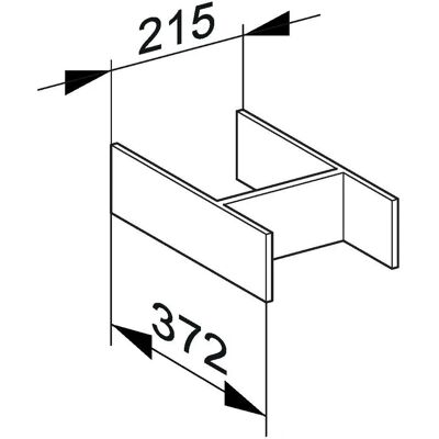 Divisor interior Keuco Edición 400 - Para muebles con profundidad de 535mm Divisor interior Keuco Edición 400 - Para muebles con profundidad de 535mm