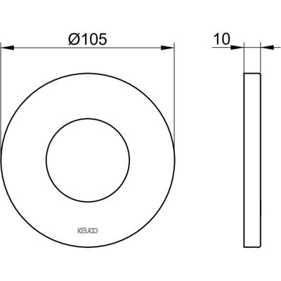 Keuco Wandrosette IXMO 59553 - Pentru termostat - Rotundă, Crom negru satinat Keuco Wandrosette IXMO 59553 - Pentru termostat - Rotundă, Crom negru satinat