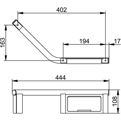 Keuco Wandmontierter Badezimmer Haltegriff - 14909011037 - Bis zu 115kg Keuco Wandmontierter Badezimmer Haltegriff - 14909011037 - Bis zu 115kg