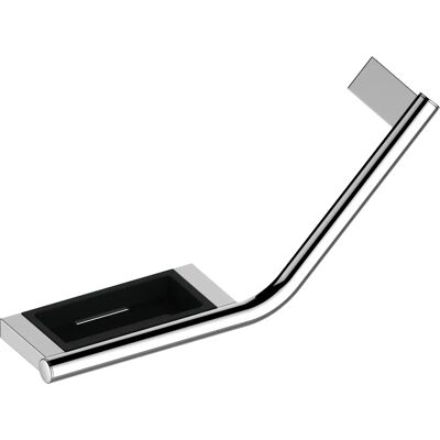 Keuco - Silber-Eloxiert / Schwarzgrau Wandmontierte Haltegriff - Badezimmerzubehör Keuco - Silber-Eloxiert / Schwarzgrau Wandmontierte Haltegriff - Badezimmerzubehör