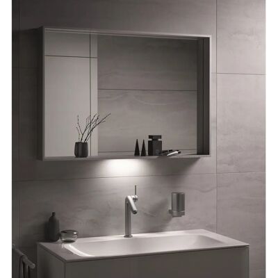 Miroir Lumineux Inox Keuco X-Line - Chauffage & Couleur Ajustable - Publicité Miroir Lumineux Inox Keuco X-Line - Chauffage & Couleur Ajustable - Publicité