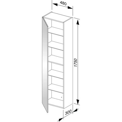 Keuco X-Line Hochschrank 33130 - Weiß - Hoher Schrank Keuco X-Line Hochschrank 33130 - Weiß - Hoher Schrank