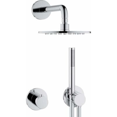Keuco GMBH & CO. KG Keuco IXMO Set de Duș - Rosițe Rotunde, Termostat pentru 2 Utilizatori - Cromat Keuco GMBH & CO. KG Keuco IXMO Set de Duș - Rosițe Rotunde, Termostat pentru 2 Utilizatori - Cromat