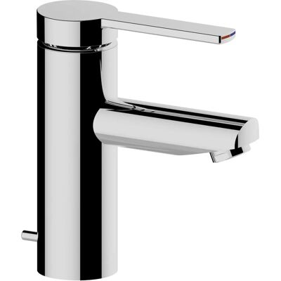 Keuco Marca Modelo Azul Grifo de lavabo acabado aluminio con mango extendido Keuco Marca Modelo Azul Grifo de lavabo acabado aluminio con mango extendido