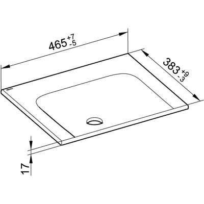 Lavabo da bagno Keuco X-Line - Bianco - Ceramica Lavabo da bagno Keuco X-Line - Bianco - Ceramica