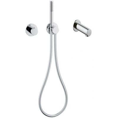 Set de duș IXMO - Termostat pentru 2 - Rosete rotunde Set de duș IXMO - Termostat pentru 2 - Rosete rotunde