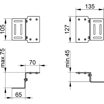 Keuco Modello 59571 - Set Supporti di Montaggio Keuco Modello 59571 - Set Supporti di Montaggio