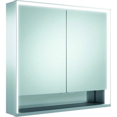 Keuco Royal Lumos Armoire Miroir Murale - 2 Portes, DALI, 800x735mm, Argenté - Publicité Keuco Royal Lumos Armoire Miroir Murale - 2 Portes, DALI, 800x735mm, Argenté - Publicité