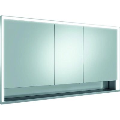 Keuco Royal Lumos Wandspiegelschrank - DALI Steuerung, 3 Türen, offene Ablage, 68W LED Keuco Royal Lumos Wandspiegelschrank - DALI Steuerung, 3 Türen, offene Ablage, 68W LED