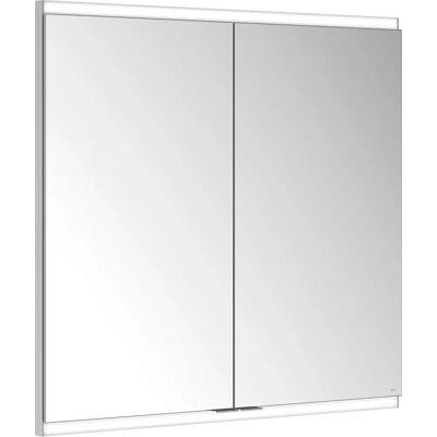Armario con espejo Royal Modular 2.0 - Montaje en pared, 2 enchufes, Plata Armario con espejo Royal Modular 2.0 - Montaje en pared, 2 enchufes, Plata