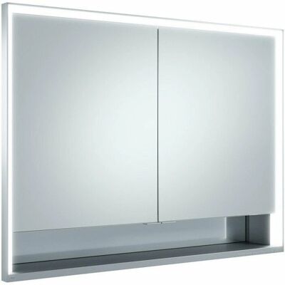 Keuco Royal Lumos Miroir Armoire - DALI contrôlable, 2 portes, étagère ouverte - Publicité Keuco Royal Lumos Miroir Armoire - DALI contrôlable, 2 portes, étagère ouverte - Publicité