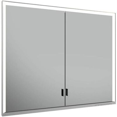 Armoire miroir de salle de bain Keuco Royal Lumos - Argent Éloxé - 900x735x165mm - Publicité Armoire miroir de salle de bain Keuco Royal Lumos - Argent Éloxé - 900x735x165mm - Publicité