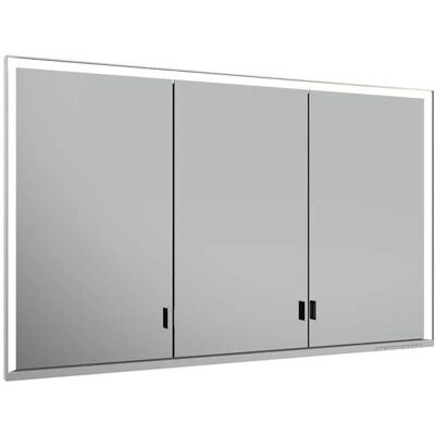 Keuco Royal Lumos Armoire Miroir en Aluminium - 3 Portes, Éclairage Ajustable - Publicité Keuco Royal Lumos Armoire Miroir en Aluminium - 3 Portes, Éclairage Ajustable - Publicité