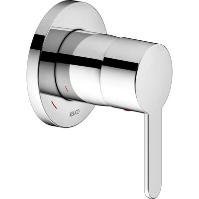 Keuco IXMO Chrom Wandmontage Armatur - Rund - 90mm - 23 L/min Keuco IXMO Chrom Wandmontage Armatur - Rund - 90mm - 23 L/min