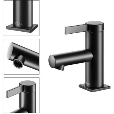 Keuco Schwarz Matt IXMO Pure Wasserhahn - 90mm, Einloch, Modernes Design Keuco Schwarz Matt IXMO Pure Wasserhahn - 90mm, Einloch, Modernes Design