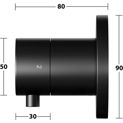 Selezione Keuco IXMO nera valvola deviatore incasso - Rubinetteria e accessori Selezione Keuco IXMO nera valvola deviatore incasso - Rubinetteria e accessori